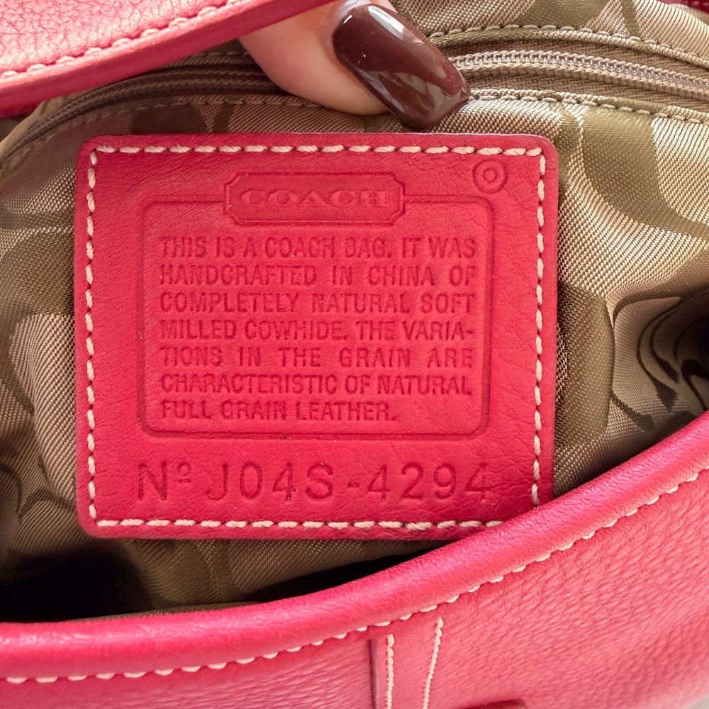 💕 RARE Vintage COACH Y2K SOHO RARE BARBIE PINK Fuchsia Shoulder Bag 4294 💕 - Picture 7 of 15
